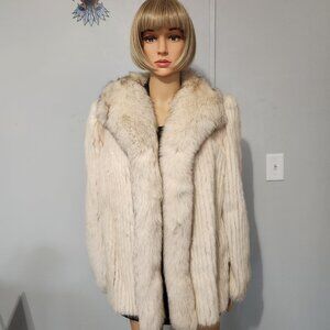#741 Saga Mink/fox fur coat